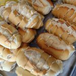 Pão de alho com pão francês