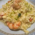 Risoto de camarão com parmesão