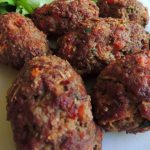 Bolinho de carne assado tudo gostoso
