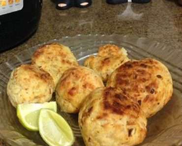 bolinho de frango na airfryer da vovo