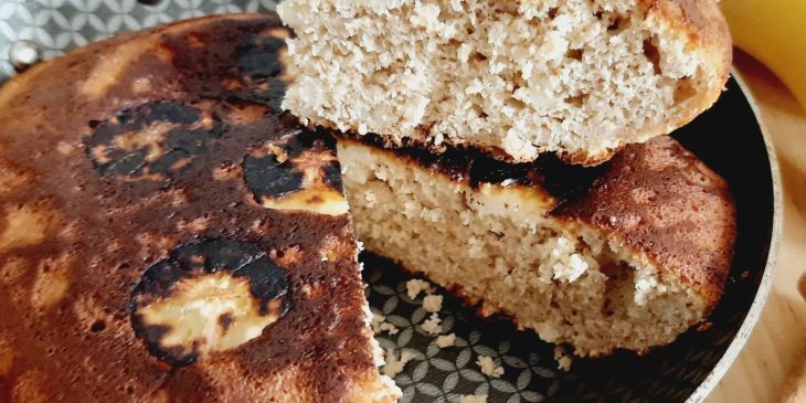 bolo de banana direto na frigideira