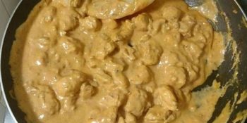 Estrogonofe com 1 creme de leite