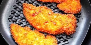 Frango empanado com panko