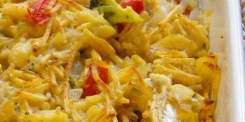 Gratinado de batata palha