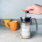 leite cremoso na prensa francesa tudo gostoso