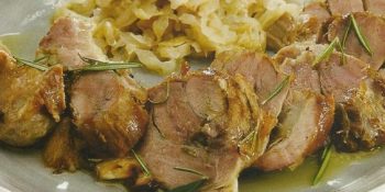 Pernil assado com maionese