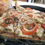 pizza de peixe simples fácil