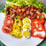 salada de pimentão colorido tudo gostoso