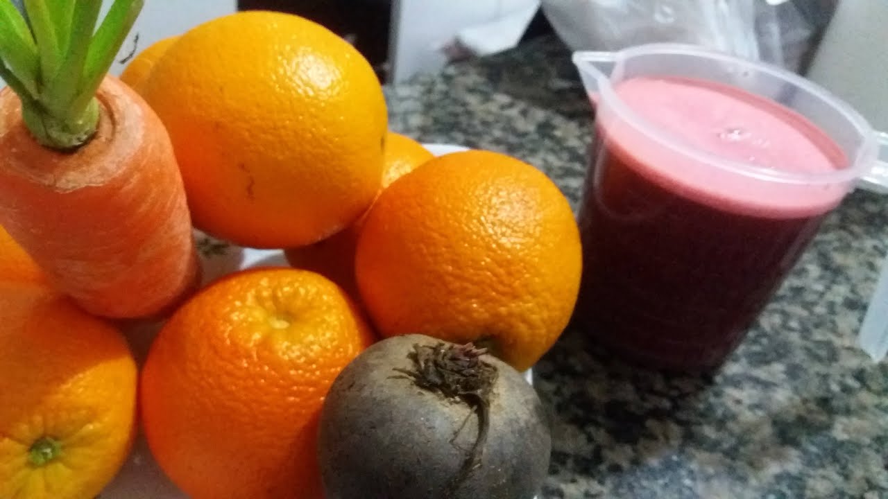 suco de beterraba com laranja