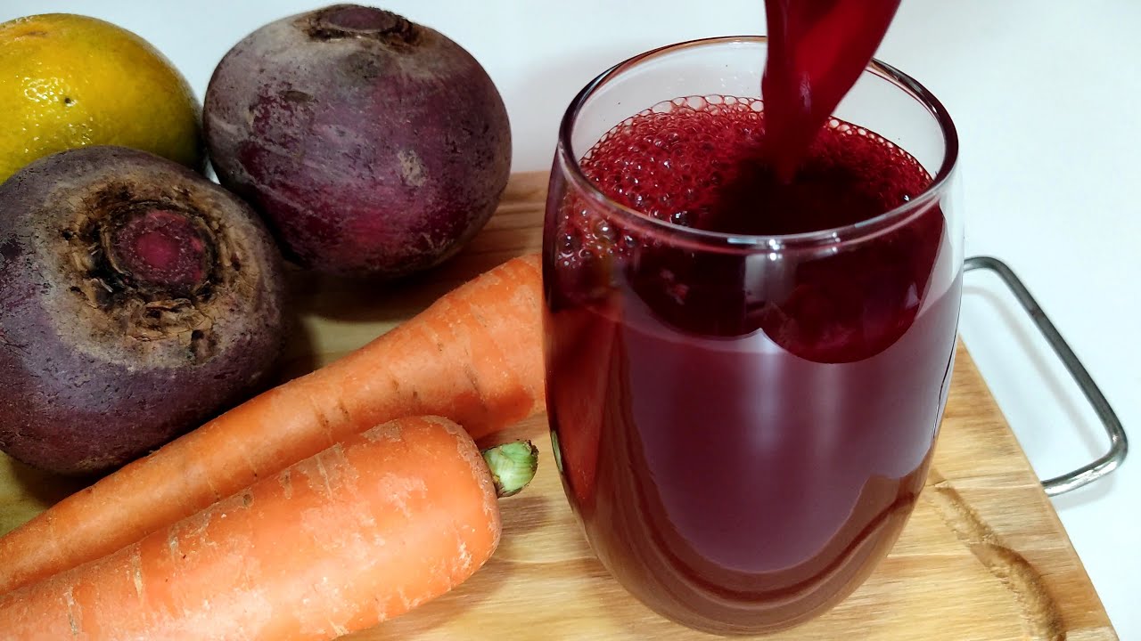 suco de beterraba com laranja