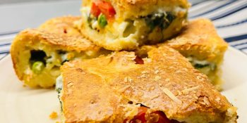 Receita Rápida de torta de legumes de hoje (28/03): simples, econômica e cheia de sabor