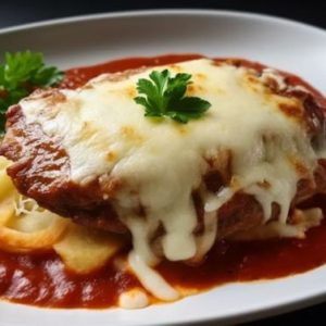 Bife à parmegiana do Edu Guedes rápido