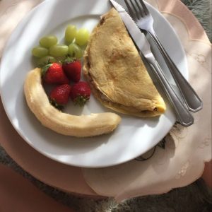 Crepioca com frutas ana maria