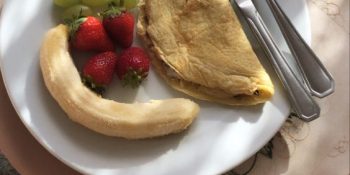Crepioca com frutas é o melhor lanche da vida