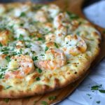 Pizza de camarão tudo gostoso