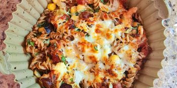 Esse macarrão na airfryer tem receita fácil e fica muito bom