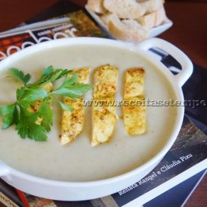 creme de inhame com frango @receitasetemperos