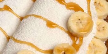 Crepioca de banoffe com receita fácil: ninguém erra