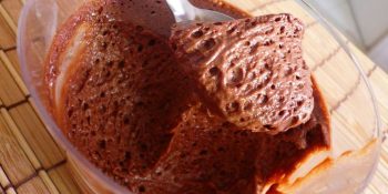 Mousse de chocolate aerado orgulho do pai: todos amam
