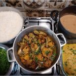 pirão de frango com farinha de milho tudo gostoso