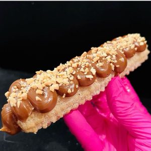 churros recheado com chocolate fácil