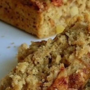 bolo saudável de aveia com maçã