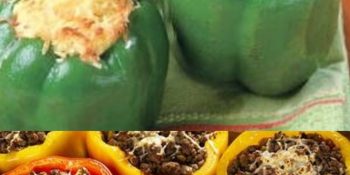 O pimentão recheado com carne moída é prático e acompanha tudo