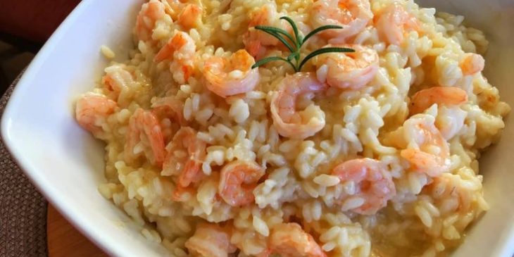 risoto de camarão com arroz arbóreo receita simples