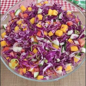 salada de repolho macerado que foi ensinada pela ana maria