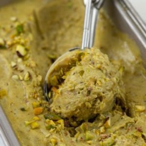 sorvete pistache que é verde cremoso fácil