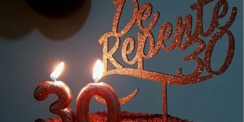 topo de bolo de De Repente 30