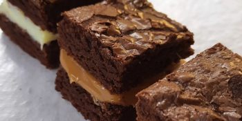 Receita de bem-casado de brownie: simples  de fazer
