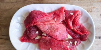 Bife empanado na airfryer