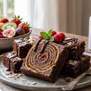 Brownie com farinha de aveia saudável
