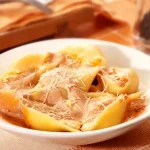 conchiglione recheado com queijo receita