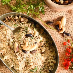 Farofa de castanha de restaurante receita