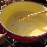 fondue de queijo brie tudo gostoso cremoso vinho