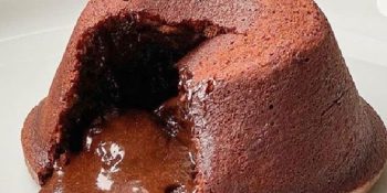 Petit gateau com óleo de coco