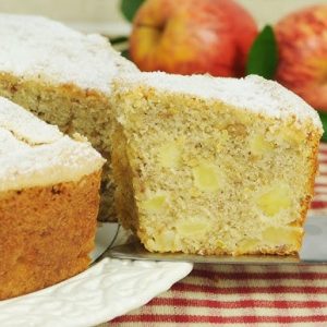 Bolo de maçã com casca ana maria