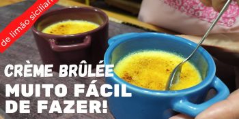 Creme brulée de limão siciliano