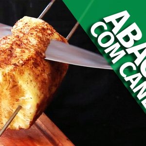 Espetinho de abacaxi com açúcar e canela receita
