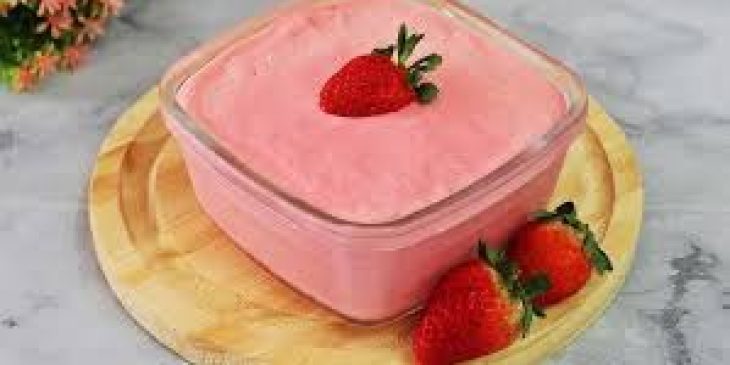 Mousse de morango saudável receita