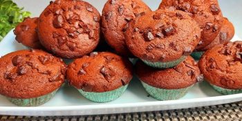 Muffin de chocolate proteico