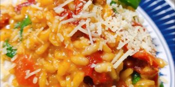 Risoto com tomate seco