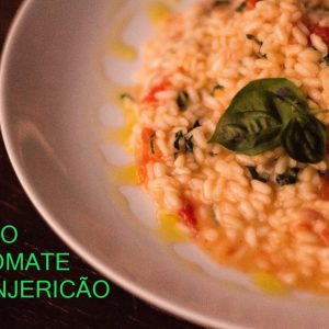 Risoto com tomate seco e manjericão receita