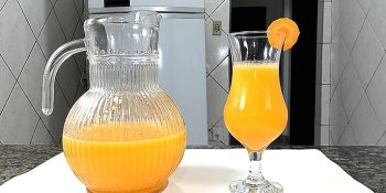 Suco de cenoura com maracujá