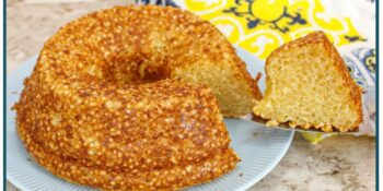 Bolo de caroço sem açúcar