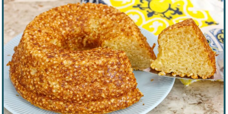 Bolo de caroço sem açúcar  receita ana maria flocão