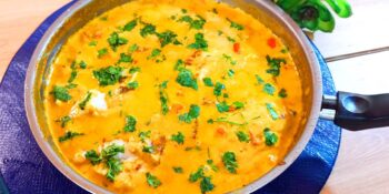 Moqueca de peixe com leite de coco