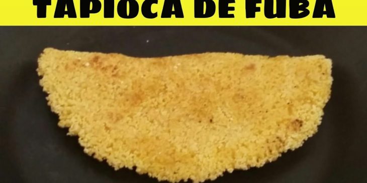 Tapioca fit de fubá receita low carb